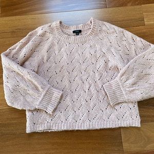 JCrew open knit sweater